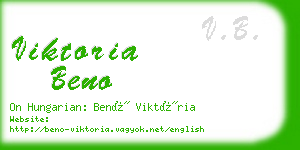 viktoria beno business card